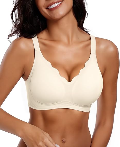 Seamless Wire-Free Scalloped Bras