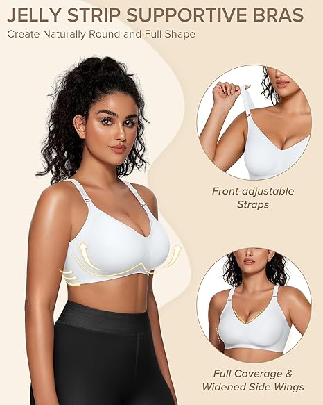 Wireless Bras with Front-adjustable Straps