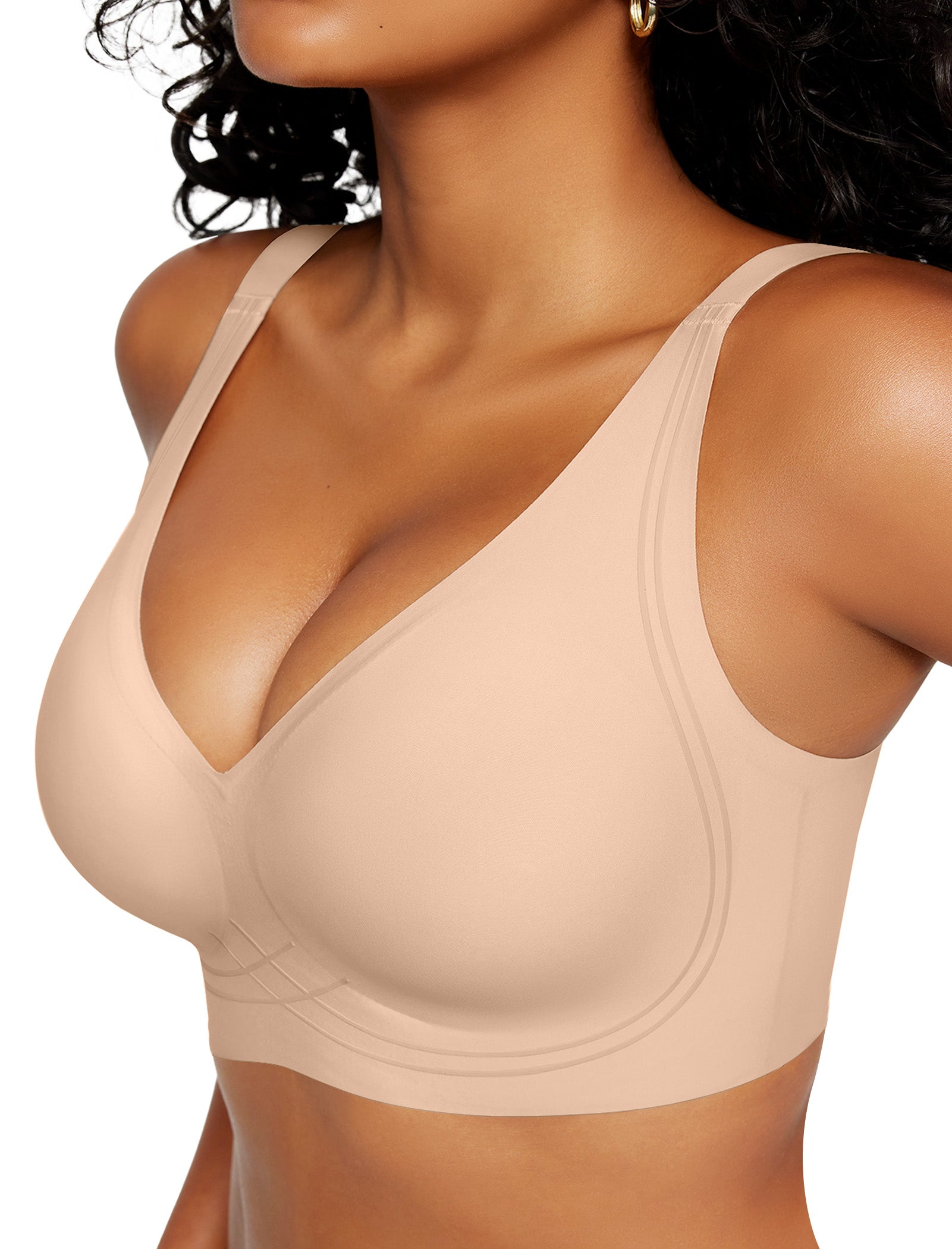 Deep V Wireless Sleep Bra