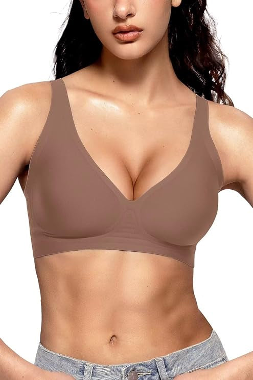 Deep V Wireless Bra