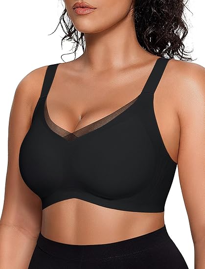 Supportive Mesh Crossover Bras