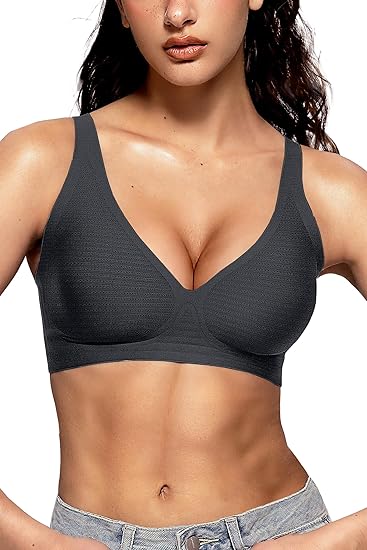 Deep V Wireless Sleep Bra