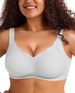 Scalloped Full Coverage Bra Plus Size