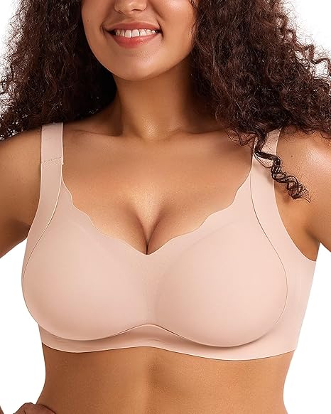 Scalloped Full Coverage Bra Plus Size