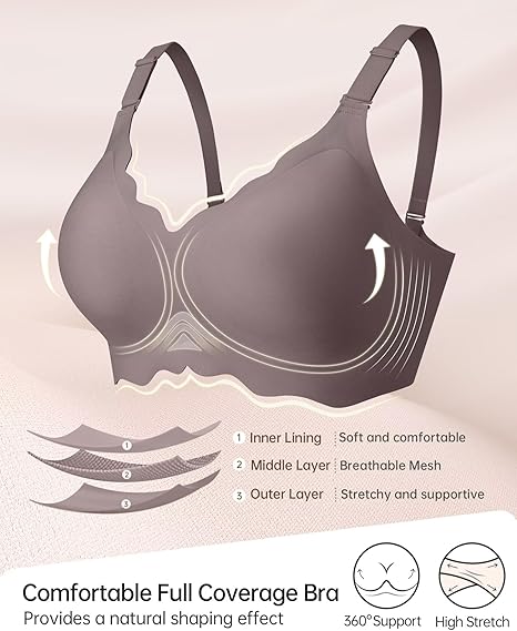 Seamless Scalloped Bras