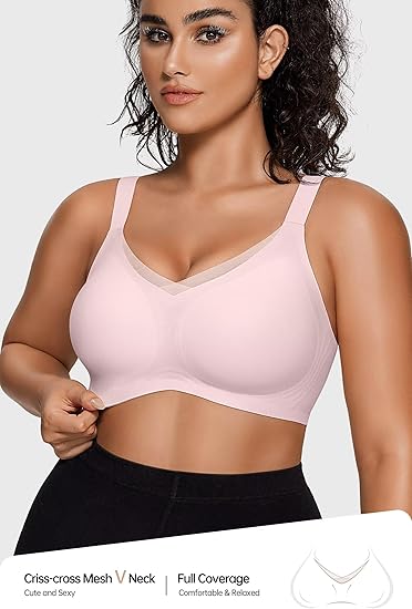 Supportive Mesh Crossover Bras