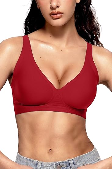 Deep V Wireless Sleep Bra