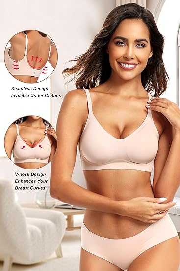 Seamless Wire-Free Comfort Bra