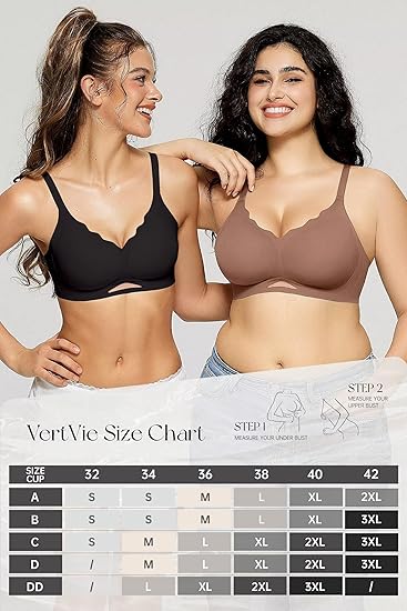 Scalloped Seamless Bra with Breathable Mesh