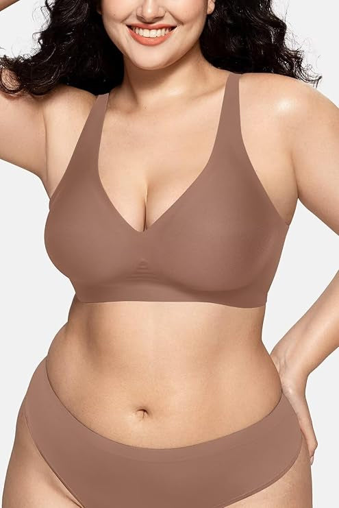 Deep V Wireless Bra