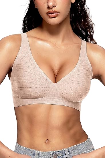 Deep V Wireless Sleep Bra