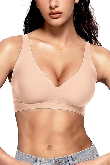 Deep V Wireless Sleep Bra