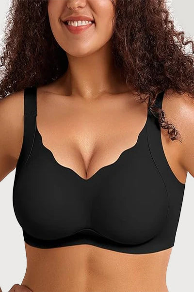 Scalloped Full Coverage Bra Plus Size