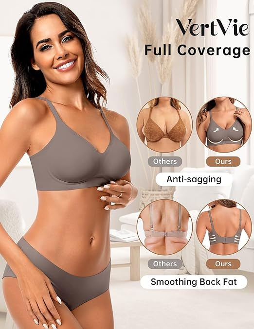 Seamless Wire-Free Comfort Bra