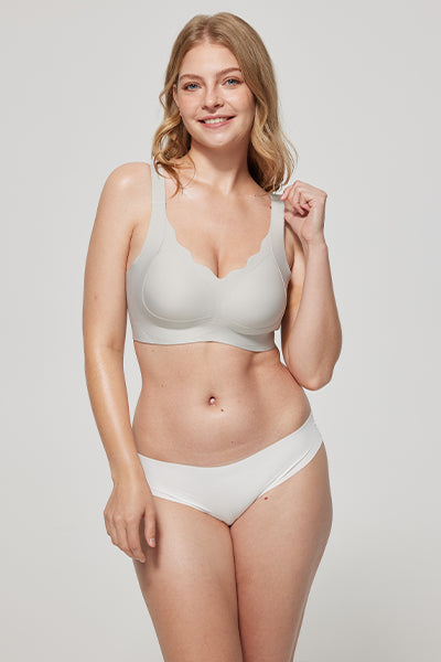 Scalloped Full Coverage Bra Plus Size