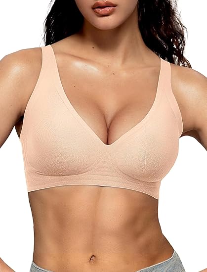 Deep V Wireless Sleep Bra