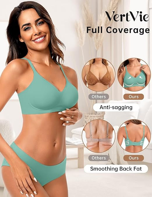 Seamless Wire-Free Comfort Bra
