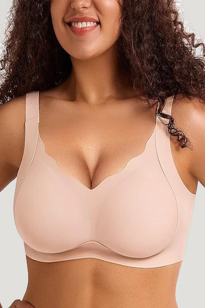 Scalloped Full Coverage Bra Plus Size