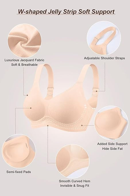 Seamless Wire-Free Comfort Bra