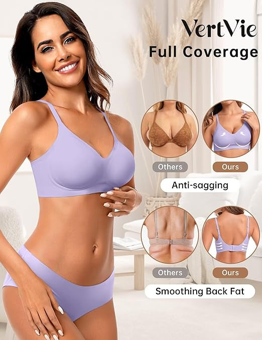 Seamless Wire-Free Comfort Bra