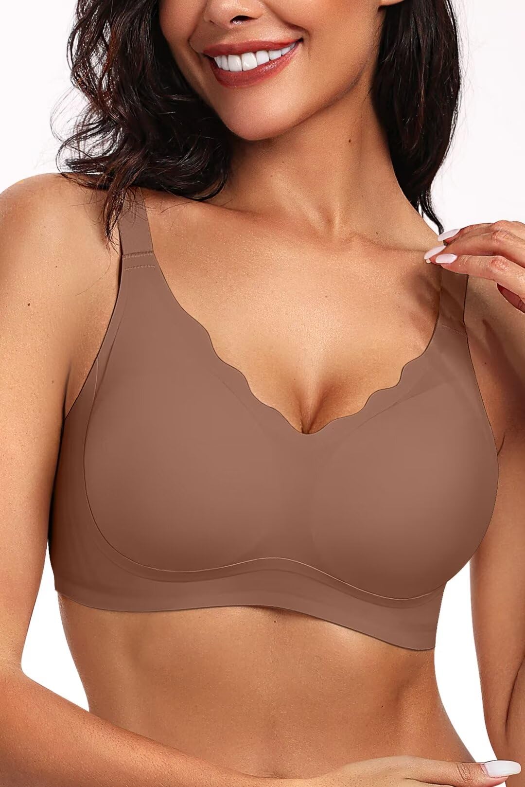 Seamless Wirefree Scalloped Bras