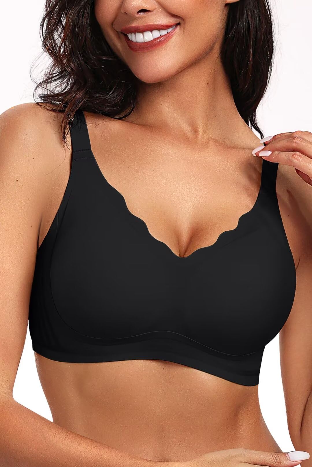 Seamless Wirefree Scalloped Bras