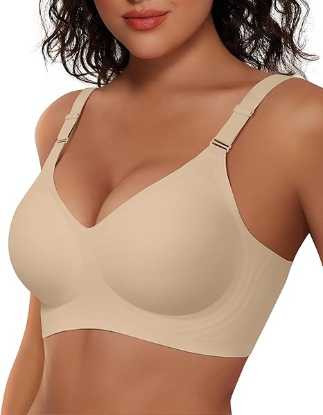 Wireless Bras with Front - Adjustable Straps