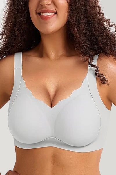 Scalloped Full Coverage Bra Plus Size