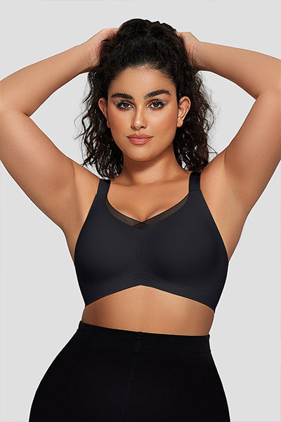 Supportive Mesh Crossover Bras