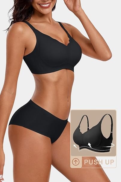 Seamless Wirefree Scalloped Bras