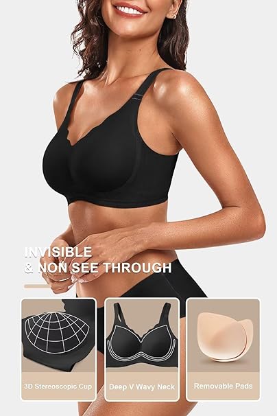 Seamless Wire-Free Scalloped Bras