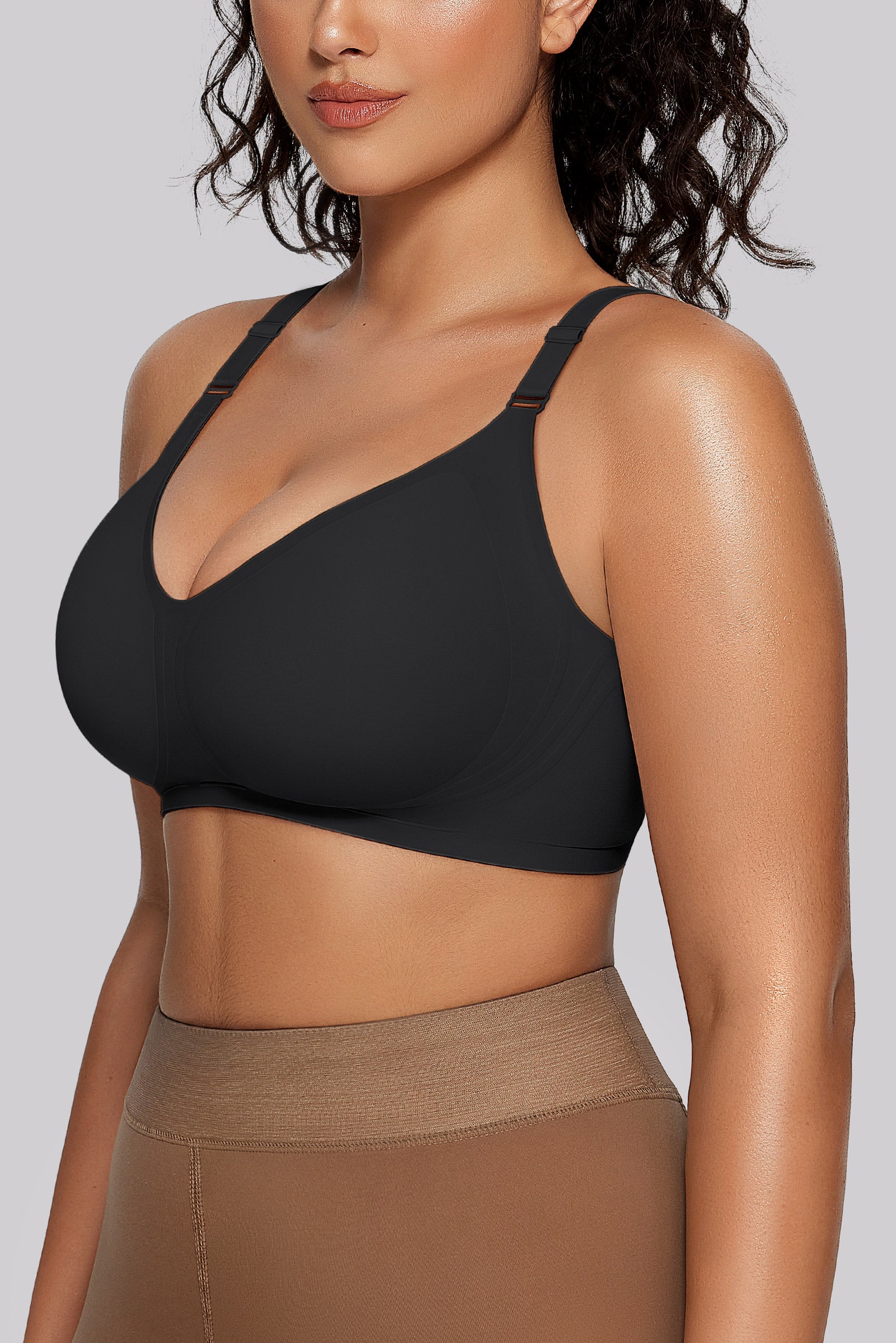 Wireless Bras with Front - Adjustable Straps
