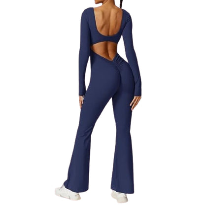 Long Sleeve Flare Jumpsuits