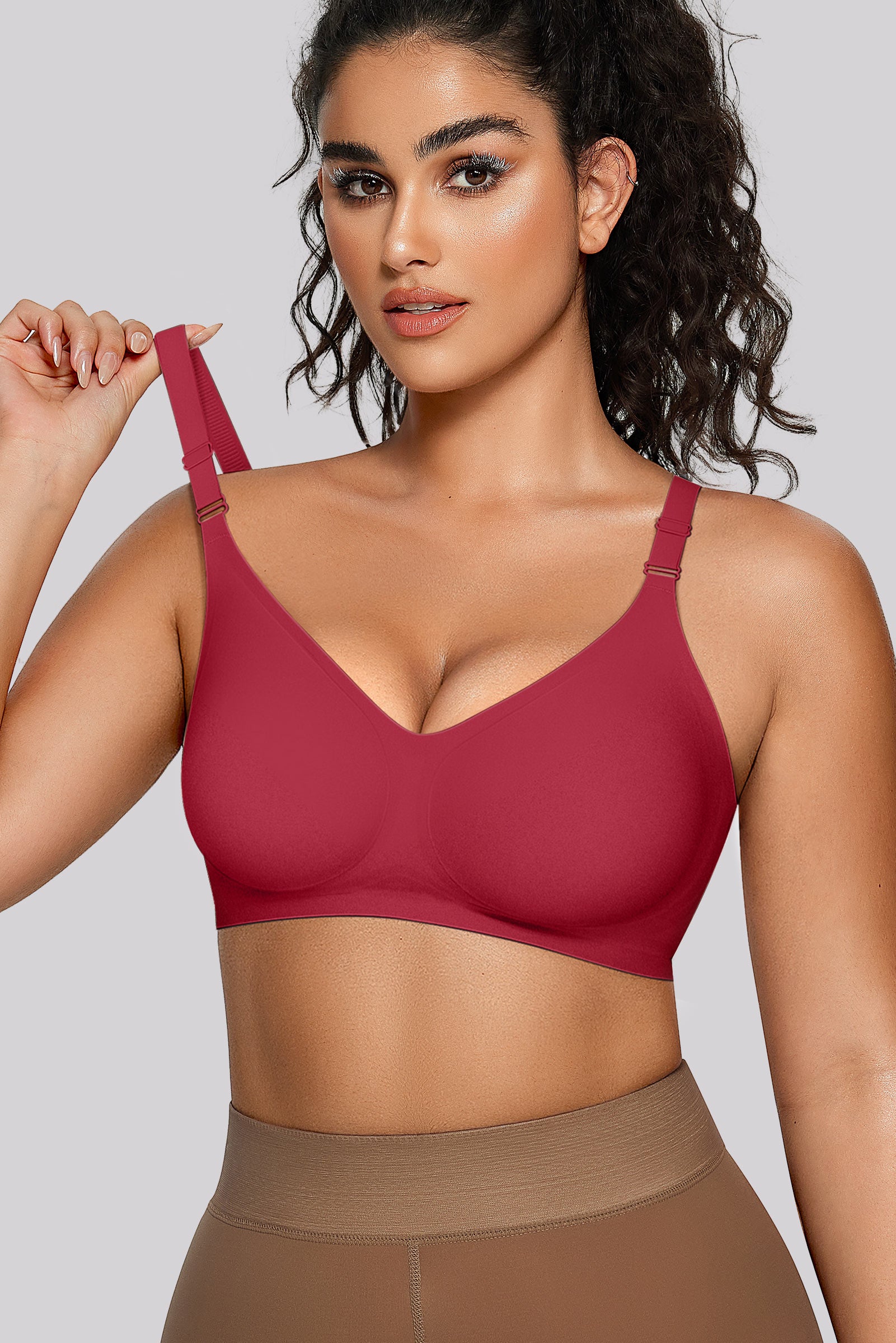 Wireless Bras with Front - Adjustable Straps