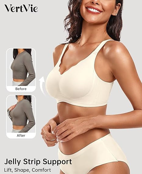 Seamless Wire-Free Scalloped Bras