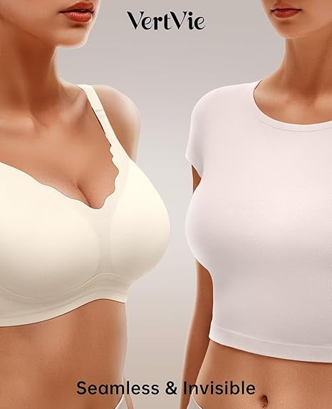 Seamless Wire-Free Scalloped Bras