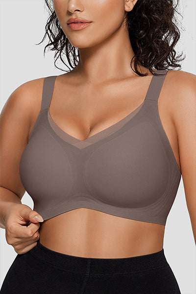 Supportive Mesh Crossover Bras