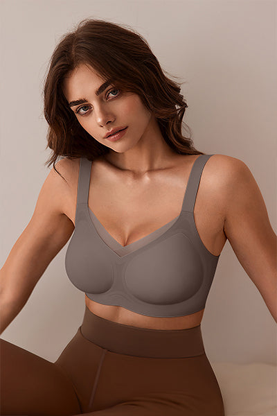 Supportive Mesh Crossover Bras