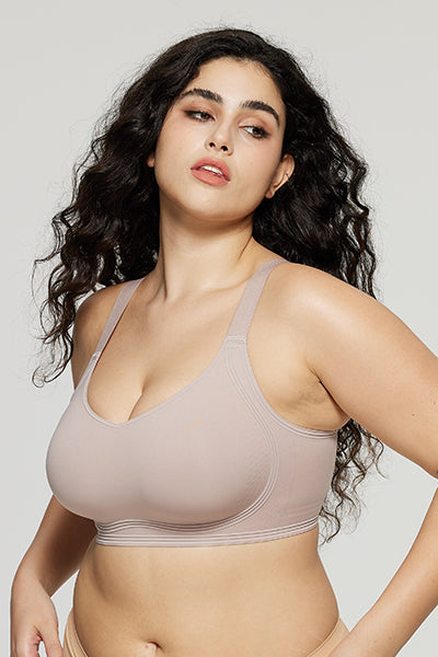 Seamless Wireless Push Up Bras with Support and Lift