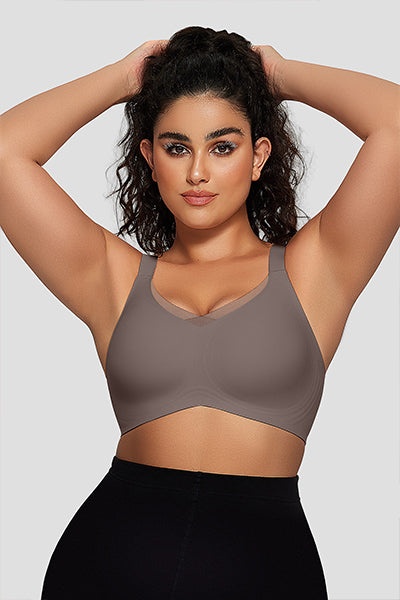 Supportive Mesh Crossover Bras