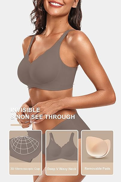 Seamless Wire-Free Scalloped Bras