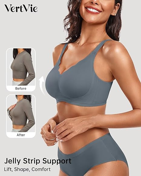Seamless Wire-Free Scalloped Bras
