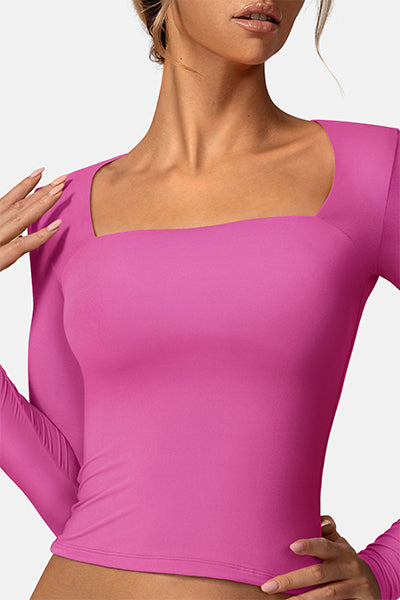 Long Sleeve Square Neck Shirt