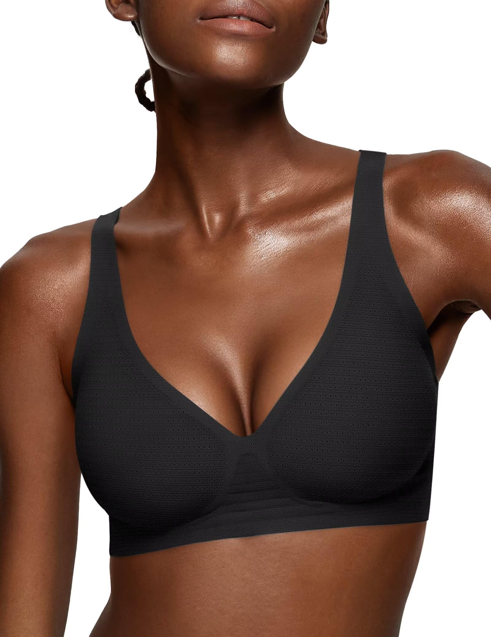 Deep V Wireless Bra