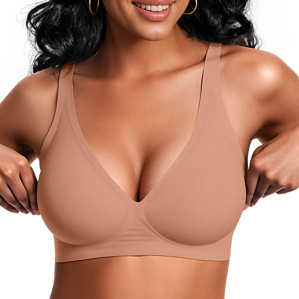 Deep V Wireless Bra