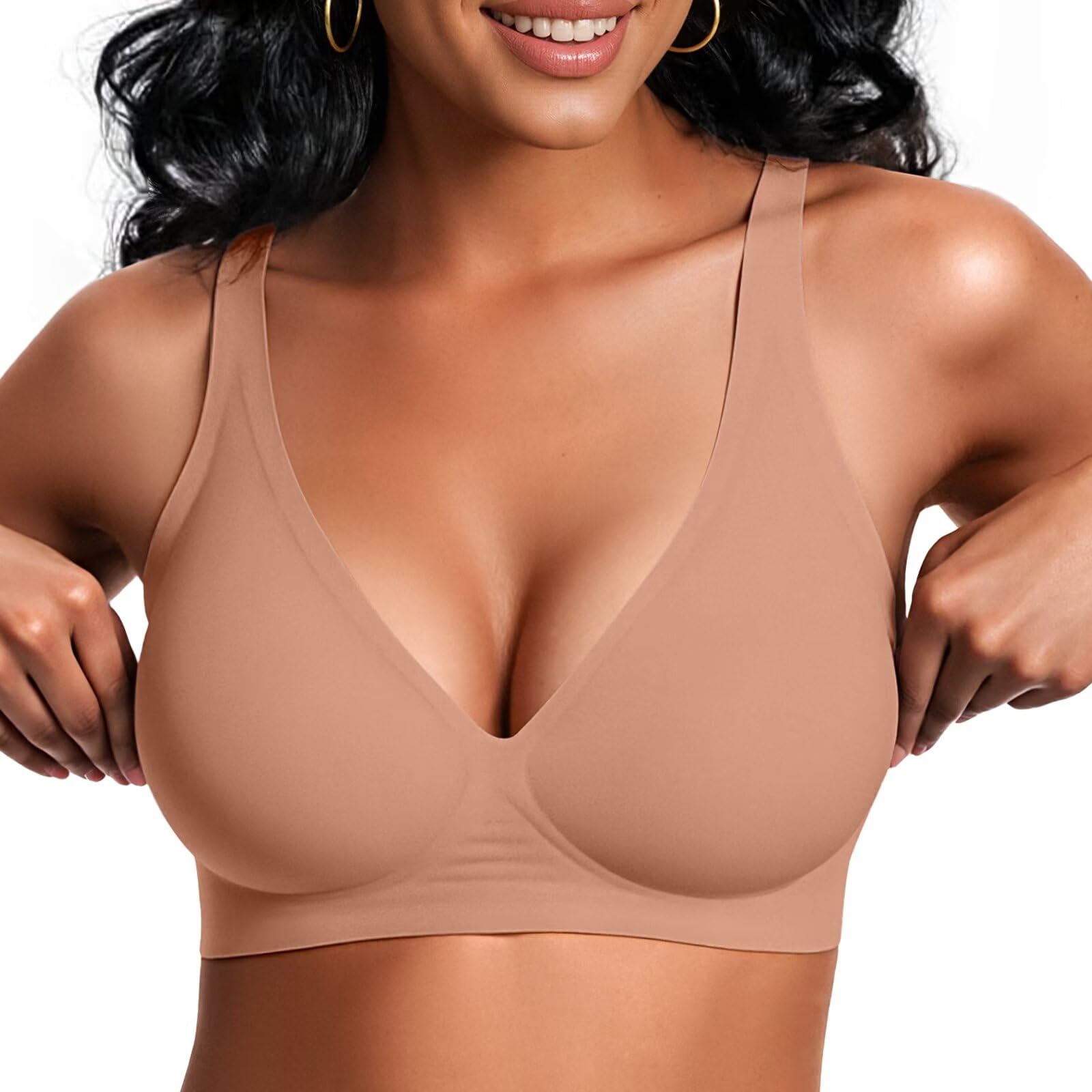 Deep V Wireless Bra
