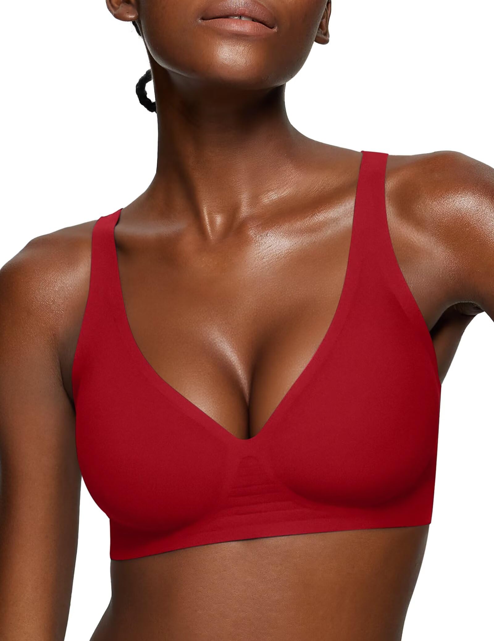 Deep V Wireless Bra