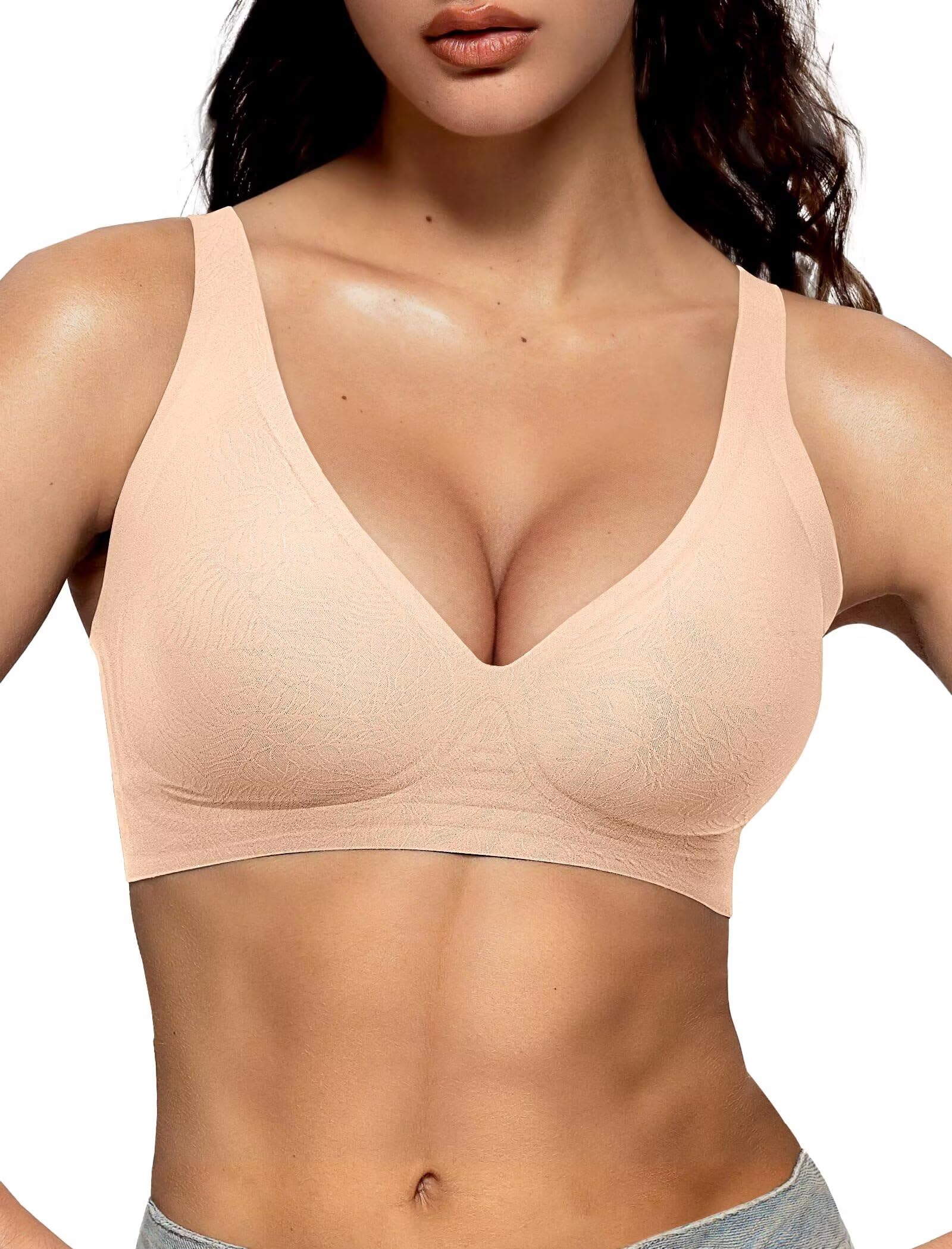 Deep V Wireless Bra