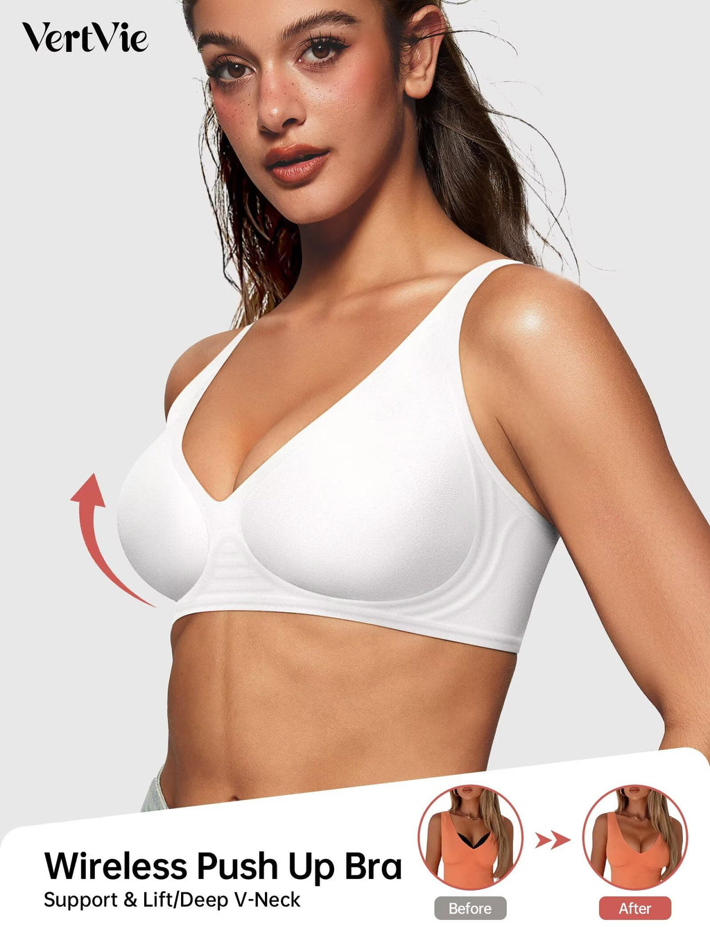 Deep V Wireless Bra