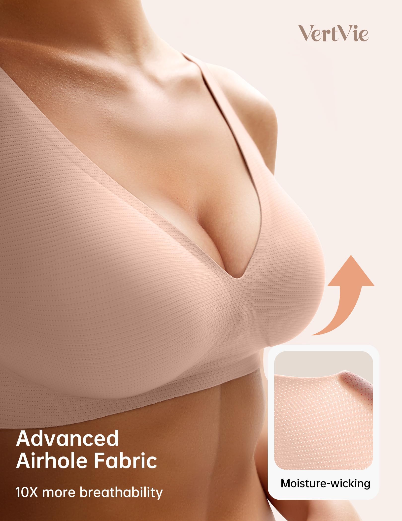 Deep V Wireless Bra